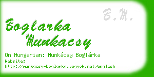 boglarka munkacsy business card